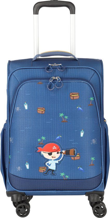 Travelite Minimover Kidstrolley 4 Wheel Pirat Blauw 55cm