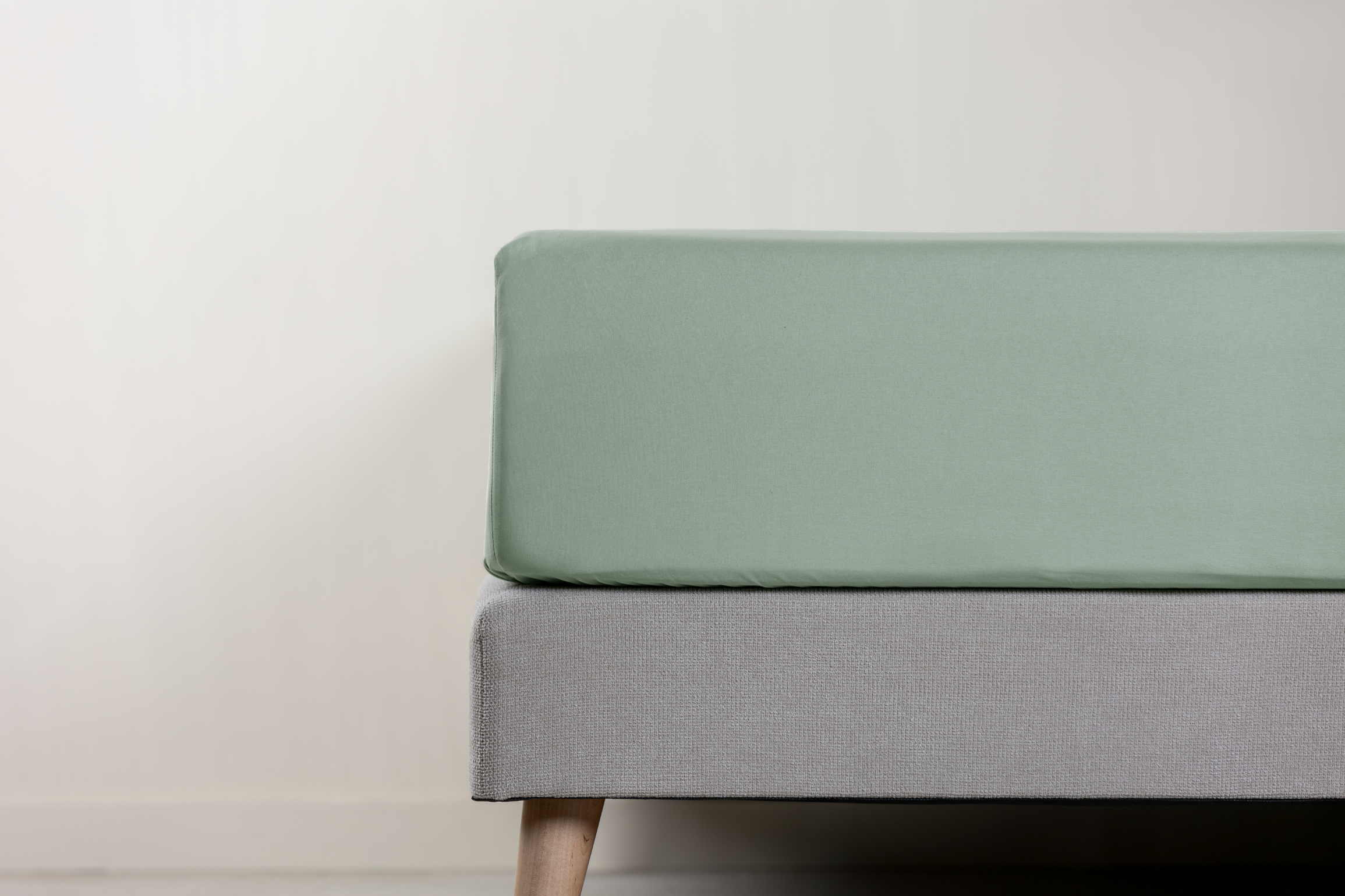 NL BL Emma Topper Cover Percale 90x200 Green