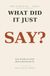 What Did It Just Say?: AI talks too much. Here's the four-line fix.