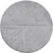 Tapis Iza Poils Courts Style Scandinave Gris Ø 100 cm