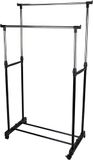 M-Home kledingstang voor dubbel ondergoed, metaal, grijs, 90 x 43 x 7 cm