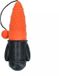Dog Comets Hondenspeelgoed - Drijvend Apporteerspeelgoed met Koord - TPR Foam - Bobber Rocket - Oranje