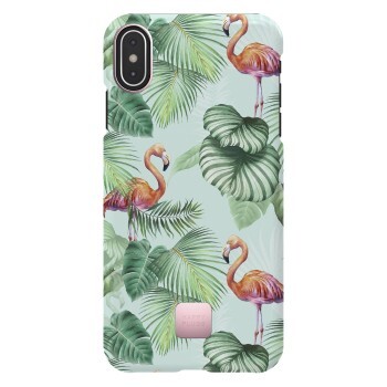 Happy Plugs 9323 iPhone XS Max case Pink Flamingos