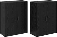 vidaXL Wandkast Zwart Eiken 69,5 x 34 x 90 cm