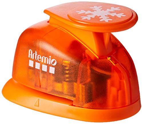 Artemio 2,5 cm grote sneeuwvlokken, 2-motiefpons, oranje