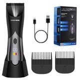 BarberBoss Body Groomer voor heren, draadloze en waterdichte elektrische tondeuse voor mannen, intieme trimmer, precisie-control-trimmer, full-body verzorgingsset