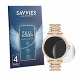 Savvies - Protection d'écran pour fitonyo Smartwatch 1.32" - Film protecteur transparent couverture complète 4 Pièces
