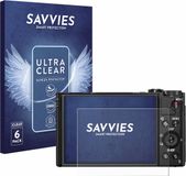 Savvies Screenprotector voor Sony Cyber-Shot DSC-HX99 - Folie Beschermfolie (6 Stuks)