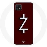 Maniacase Etui voor Samsung Galaxy A22 5G Ozark Seizoen 4 Z Logo wit rode achtergrond