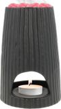 Scentchips® Rib Rond Waxbrander - Zwart