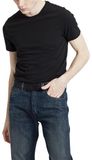 Levi's heren Slim 2-Pack Crewneck Tee, Black + Black, M