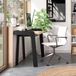 TemaHome Bureau Maja 105cm - zwart/eik