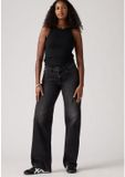 Levi's Zwarte, laagzittende, wijde jeans