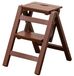 Chaise échelle pliable en bois à 3 marches