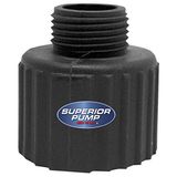 Superior Pump 99006 Tuinslangadapter, FIP naar 3/4" MIP, Zwart