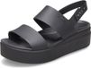 Crocs Brooklyn Low Wedge Femme Sandales d'extérieur, Sandal Black, 36/37 EU