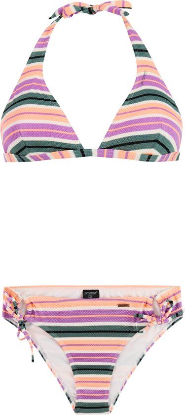 Protest PRTAdmirer Halter Bikini Set Dames Jelly Purple Gestreept