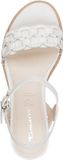Tamaris - Dames - Plateau sandalen - Wit - Maat 40