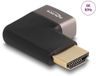 Delock HDMI Adapter male to female 90° right angled 8K 60 Hz grey metal