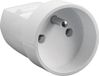 Elgotech prise murale 1 x 2P+Z, mise à la terre 16 A blanc