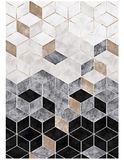 Mani TEXTILE TPS_LUXE_BLACK 80 tapijt, polyester, 80 x 150