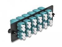 DeLOCK Glasvezeladapter LC/LC Duplex OM4 12 poorten Aqua