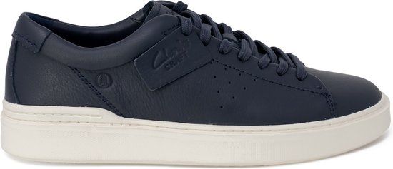 Clarks Leren Sportieve Sneakers Met Rubberen Zool Blauw Mannen 40