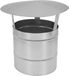 KOTARBAU® Capuchon de cheminée, Couvercle de cheminée, Acier galvanisé, Ø 250 mm, Argent, Housse de pluie pour cheminée, Capuchon de conduit de fumée, Capuchons de cheminée, Résistant à la rouille