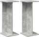vidaXL Plantenstandaard 2 stuks Betongrijs 25 x 25,5 x 60,5 cm Bewerkt hout