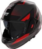 Nolan N120-1 Ciclone Helm - Zwart/Rood - XXL