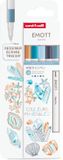 uni-ball Uni Emott Fineliner Set 5 Pieces Pastel Kawaii