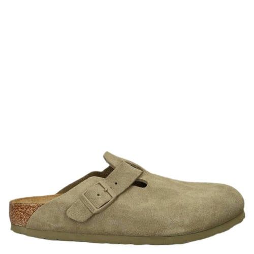 Birkenstock Boston suède clogs kaki