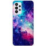 Samsung Galaxy A23 4G/5G Bedrukt siliconen hoesje - Galaxie bleue