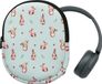 kwmobile Housse pour Sony WH-CH520 / WH-CH510 / MDR-ZX110 - Housse de protection en néoprène avec imprimé lapins et fleurs