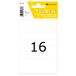 TopStick 1353 huishou etiketten klein, set van 10 stuks (13 x 40 mm, 50 velle, papier, mat) zelfklevend, permanente klevende multifunctionele etiketten voor handschrift, 800 etiketten, wit