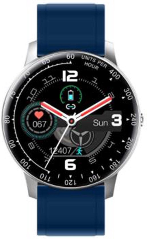 Radiant RAS20403 Smart polshorloge, silicone, blauw, ARMIS, staal, 44 mm