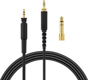 kwmobile Vervangende Koptelefoonkabel 3,5mm Jack - Zwart