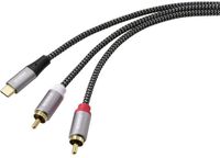 SpeaKa Professional SP-14353908 USB-kabel 2.00 m Zwart/grijs