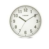 Ronde kwartswandklok van 25 cm, geruisloze wandklok, modern en stil. Gemakkelijk leesbare cijfers. Geschikt voor kantoor, woonkamer, keuken, school, sportschool, enz.