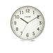 Ronde kwartswandklok van 25 cm, geruisloze wandklok, modern en stil. Gemakkelijk leesbare cijfers. Geschikt voor kantoor, woonkamer, keuken, school, sportschool, enz.