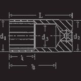 Stahlwille 51 S 20,8 03240208 Douille hexagonale 1/2 (12.5 mm)
