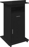 vidaXL Podium Zwart Eiken Bewerkt Hout 55 x 55 x 107 cm