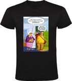 Sol's Golf Heren T-shirt - golfbaan - opa - oma - grappig - Zwart - Katoen - Maat S