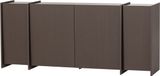 WOOOD Brock Dressoir 200 CM - Essen Fineer - Middenbruin - 85x200x44
