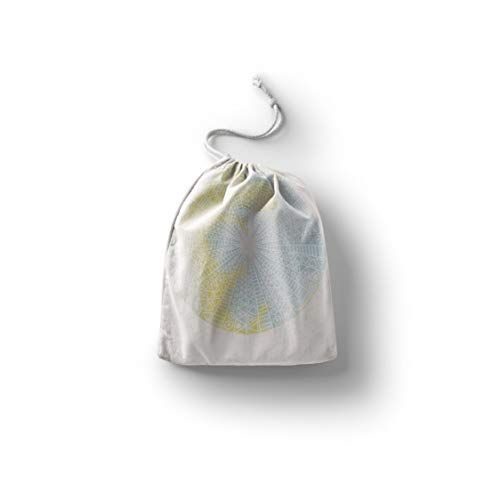Bonamaison Bedrukte katoenen tas met trekkoord - 20 x 30 cm