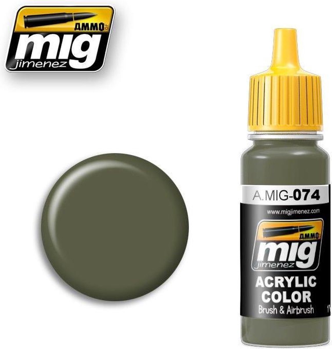 AMMO MIG-0074 Groene Mos Acrylverf (17 Ml), Veelkleurig