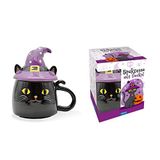 Heerlijke Trötsch Spuktasse mit Deckel Katze Keramiktasse Halloween