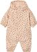 Vertbaudet Baby Regenjas met Capuchon, Gevoerd met Fleece, Gebloemd, Vanille, Maat 68