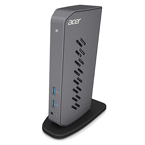 Acer U301 USB 3.0 Dock voor Windows | 2 x HDMI-poorten | 2 USB 3.1 Gen 1 Poorten | 4 USB 2.0-poorten | Gigabit Ethernet | Vereist één USB 3.1 Type A of USB 3.1 Type-C op computer