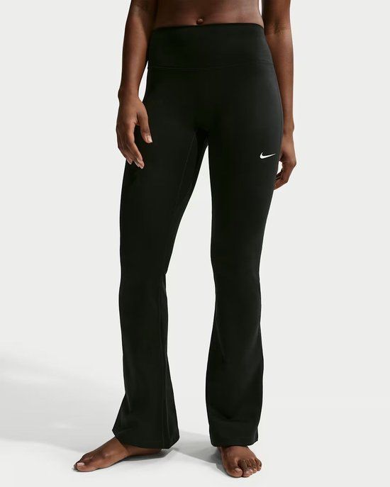 Nike Sportbroek One High Waist Flared Dames - Zwart - Maat S